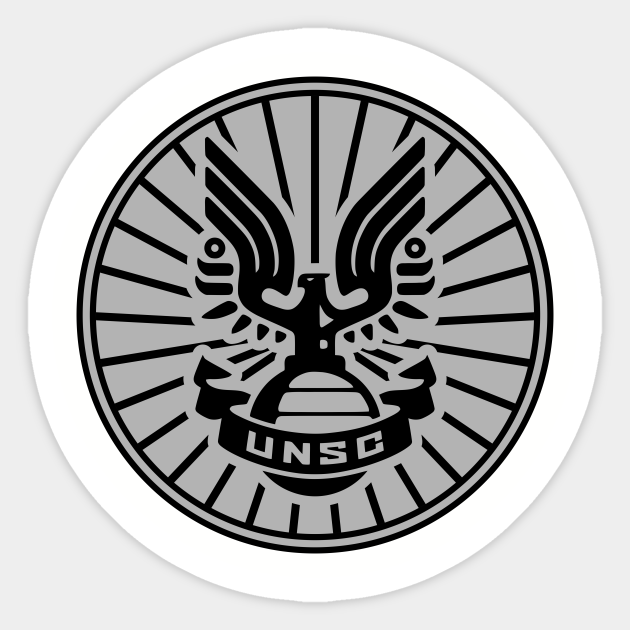 HALO UNSC Emblem Halo Sticker TeePublic